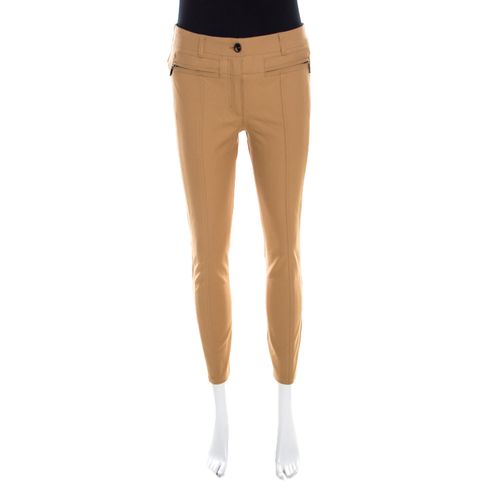 Escada Brass Brown Stretch Denim Zip Detail Tualea Skinny Jeans S - Escada - Modalova