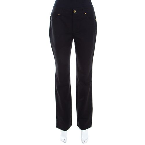 Escada Black Stretch Denim High Rise Straight Leg Tessa Jeans M - Escada - Modalova