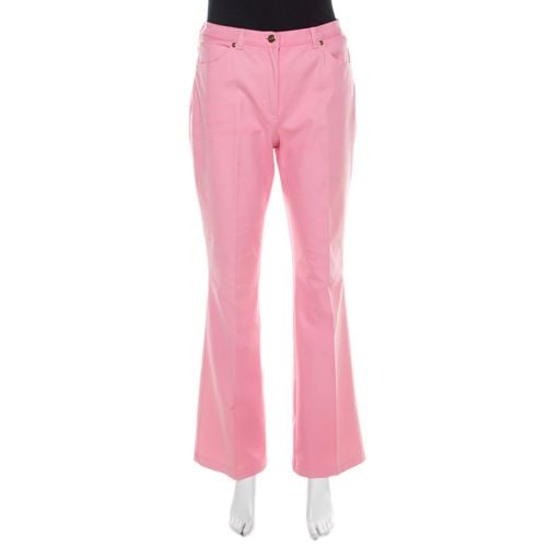 Escada Pink Cotton Denim High Waist Flared Jeans M - Escada - Modalova