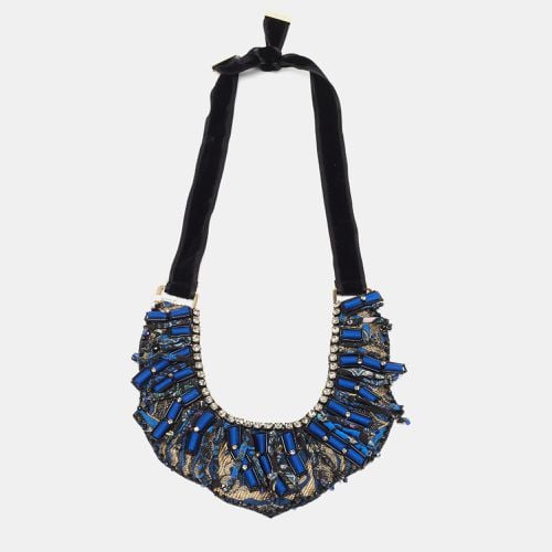 Silk Brocade Crystal Bead Statement Fabric Necklace - Etro - Modalova