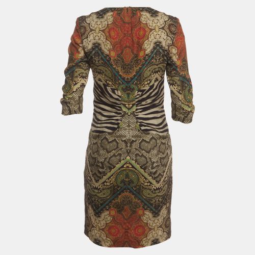 Multicolour Mixed Print Stretch Satin Ruched Mini Dress M - Etro - Modalova