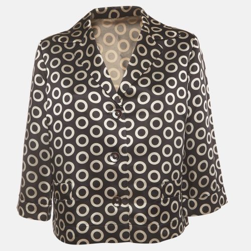 Circle Print Satin Button Up Jacket L - Etro - Modalova