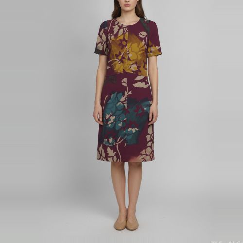 Printed Jersey Midi Dress S - Etro - Modalova
