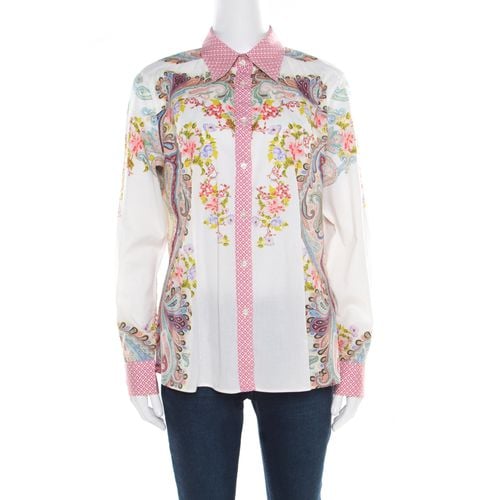 Etro Multicolor Floral and Paisley Printed Long Sleeve Shirt L - Etro - Modalova