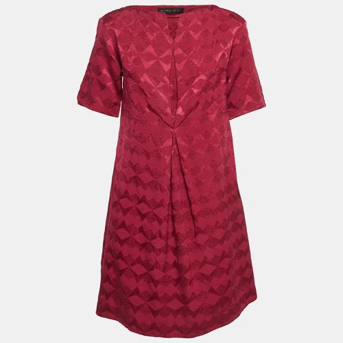 Etro Pink Burgundy Patterned Silk & Wool Blend Mini Dress S - Etro - Modalova