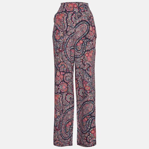 Etro Multicolor Floral Paisley Print Silk Wide-Leg Pants M - Etro - Modalova