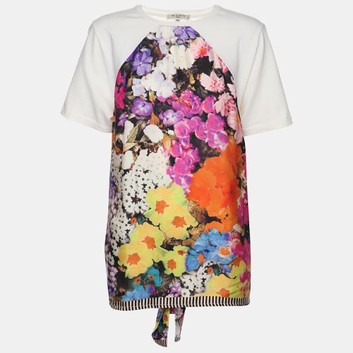 Multicolor Cotton and Printed Silk T-Shirt M - Etro - Modalova