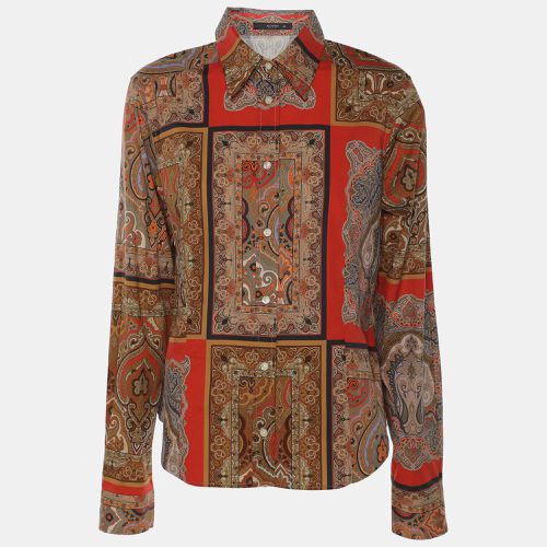 Printed Cotton Button Front Shirt M - Etro - Modalova