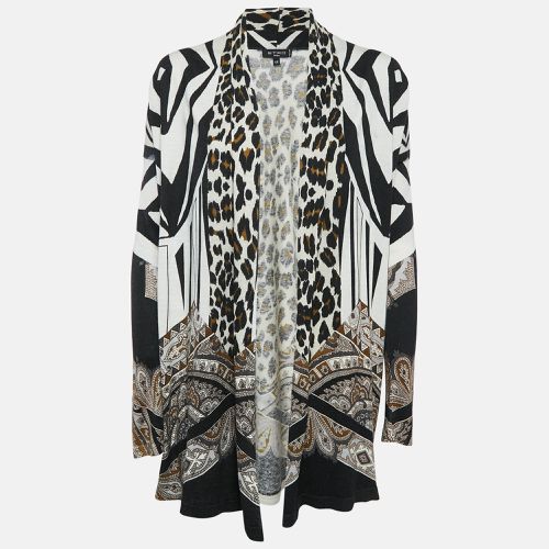 Animal Print Jersey Open Front Cardigan M - Etro - Modalova