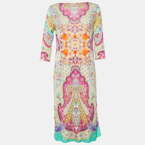 Etro Multicolor Paisley Print Silk Jersey Shift Dress M - Etro - Modalova