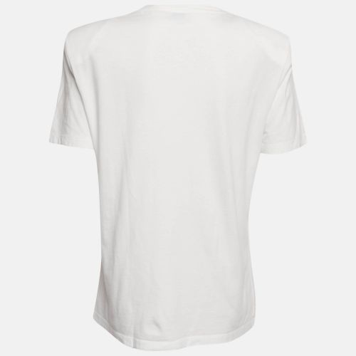 Applique Jersey Structured Shoulder T-Shirt S - Etro - Modalova
