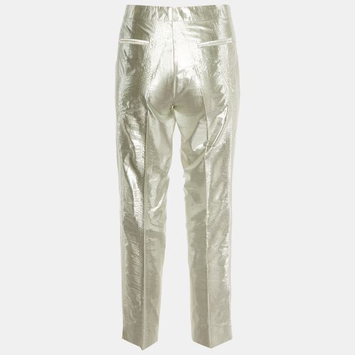Etro Silver Lurex Silk Pants M - Etro - Modalova