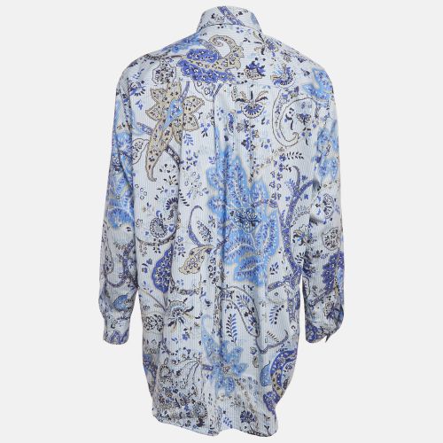Printed Cotton Blend Button Front Shirt XS - Etro - Modalova