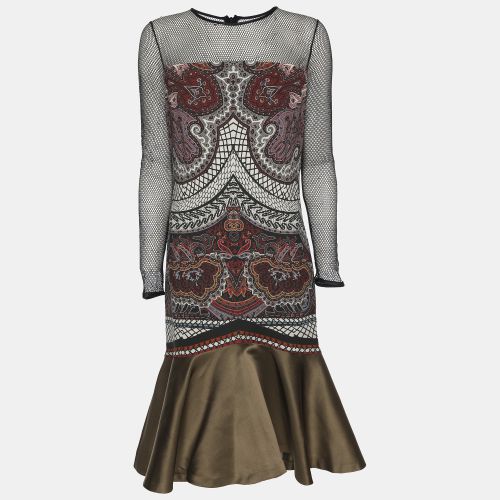 Etro Multicolor Printed Crepe Mesh Dress M - Etro - Modalova