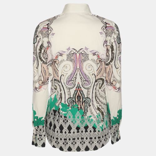 Printed Cotton Long Sleeve Shirt S - Etro - Modalova