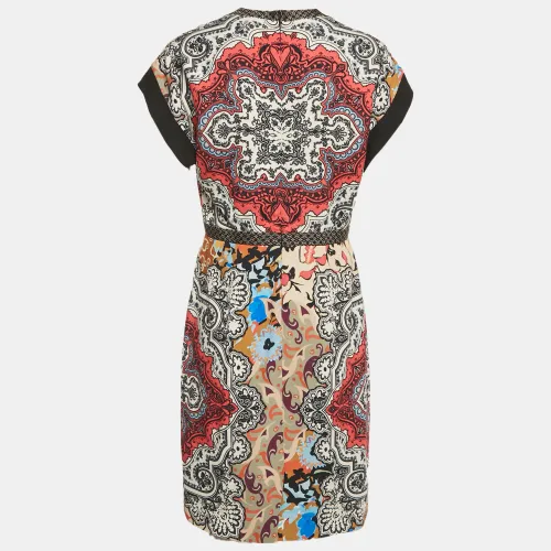 Paisley Print Silk Mini Dress M - Etro - Modalova