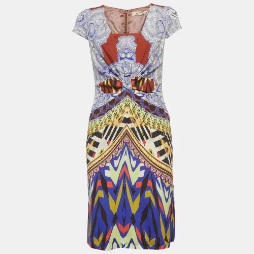 Multicolour Printed Silk Mini Dress M - Etro - Modalova