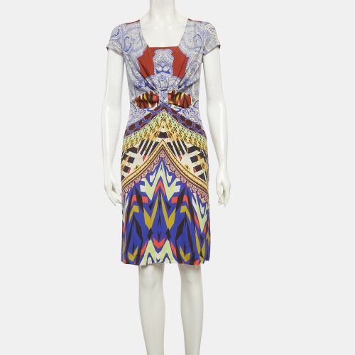 Multicolour Printed Silk Mini Dress M - Etro - Modalova