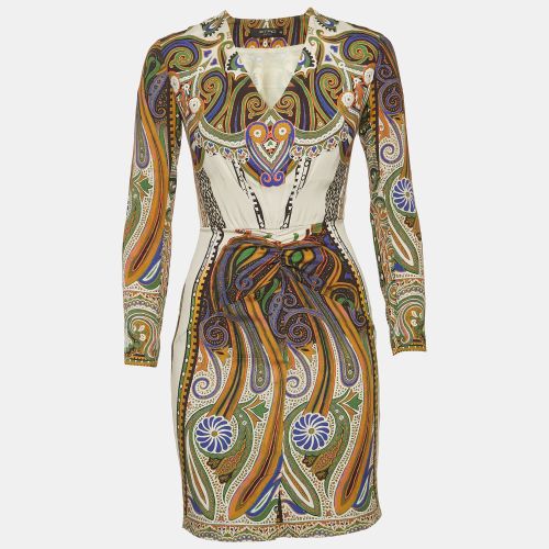 Printed Silk Mini Dress S - Etro - Modalova