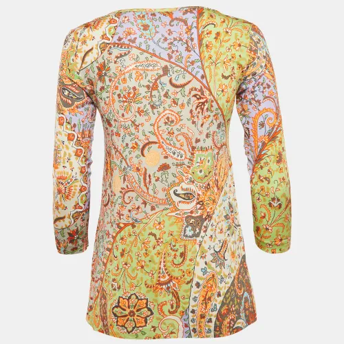 Multicolour Printed Jersey Long Sleeve Top M - Etro - Modalova