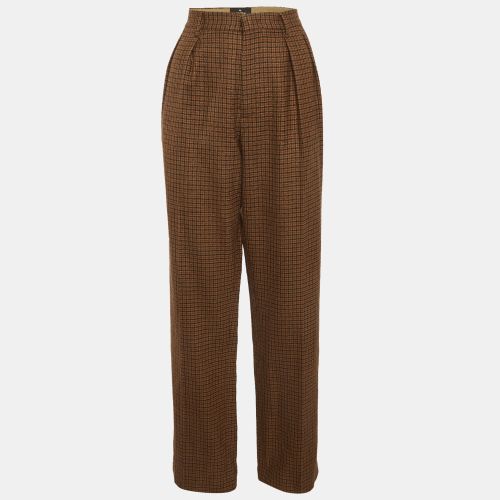 Houndstooth Wool Trousers M - Etro - Modalova