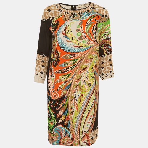 Multicolour Printed Silk Mini Dress S - Etro - Modalova