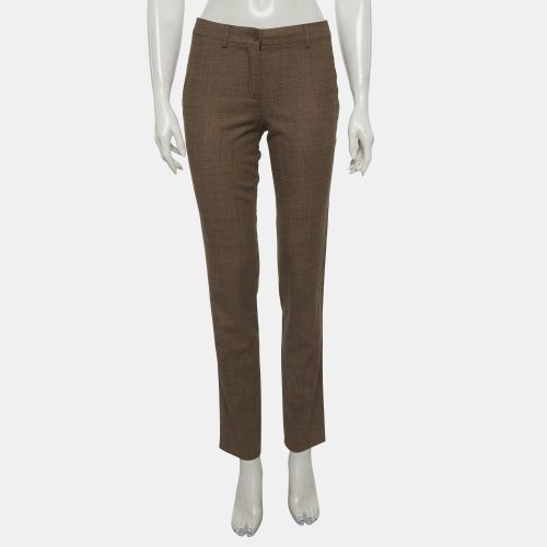 Etro Brown Wool Blend Trousers S - Etro - Modalova