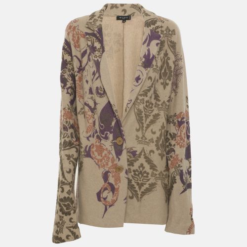 Wool Blend Single Breasted Blazer L - Etro - Modalova