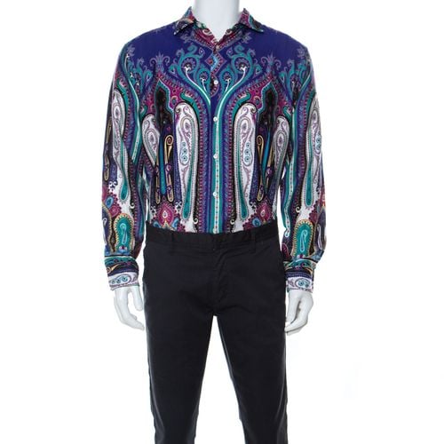 Etro Multicolor Paistley Print Cotton Shirt L - Etro - Modalova