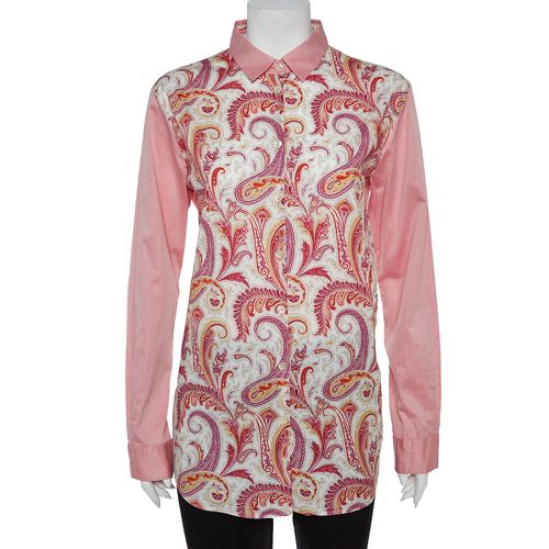 Paisley Print Cotton Button Front Shirt L - Etro - Modalova