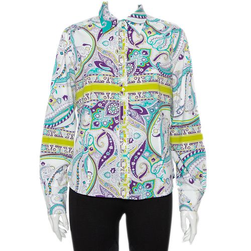 Etro Multicolor Paisley Prited Cotton Button Front Shirt L - Etro - Modalova