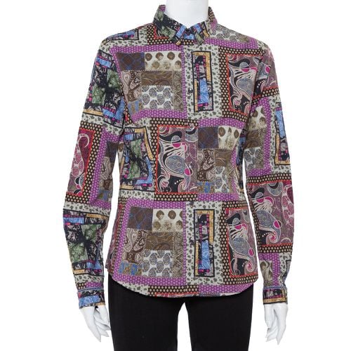 Etro Multicolor Paisley Printed Button Front Fitted Shirt L - Etro - Modalova