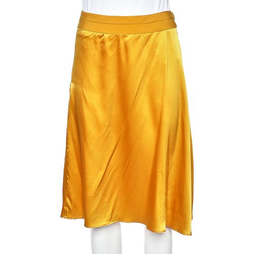 Etro Yellow Silk, Satin And Pleated Crepe Trim Skirt S - Etro - Modalova