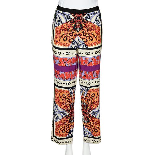 Etro Multicolor Paisley Print Crepe Straight Fit Trousers XL - Etro - Modalova