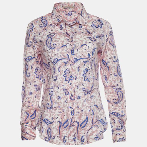 Etro White Printed Cotton Long Sleeve Shirt L - Etro - Modalova