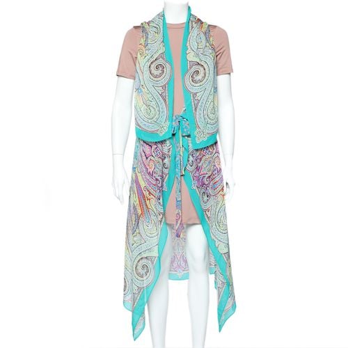 Etro Multicolor Paisley Printed Silk Beach Coverup (One Size) - Etro - Modalova