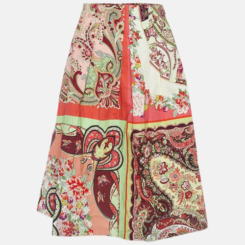 Etro Multicolor Paisley Print Poplin Midi Skirt L - Etro - Modalova