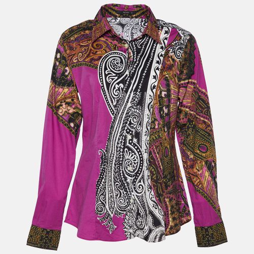 Etro Multicolor Printed Cotton Button Front Shirt L - Etro - Modalova