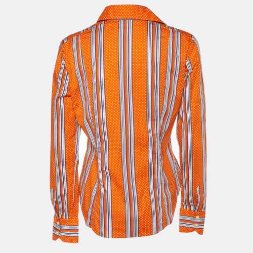Printed Cotton Button Front Shirt L - Etro - Modalova