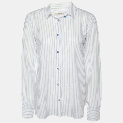 Etro White Striped Button Front Shirt M - Etro - Modalova