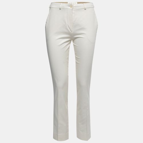 Etro Cream Cotton Straight Fit Trousers S - Etro - Modalova