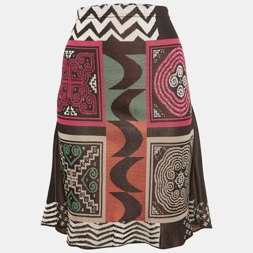 Geometric Intarsia Knit Midi Skirt M - Etro - Modalova