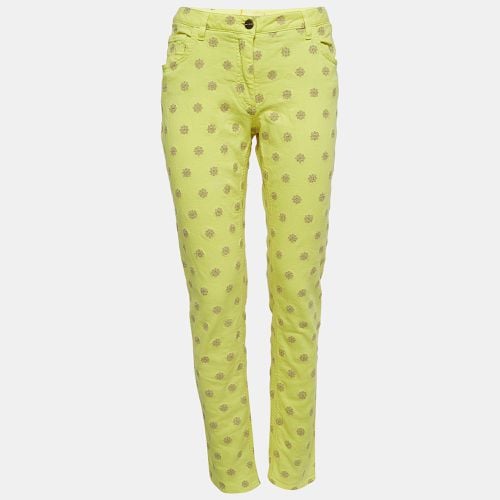 Etro Yellow Embroidered Cotton Jeans M Waist 30" - Etro - Modalova