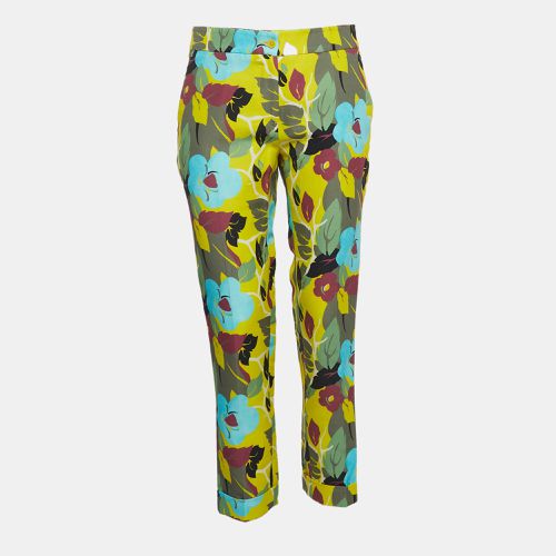 Etro Multicolor Floral Printed Cotton Trousers M - Etro - Modalova