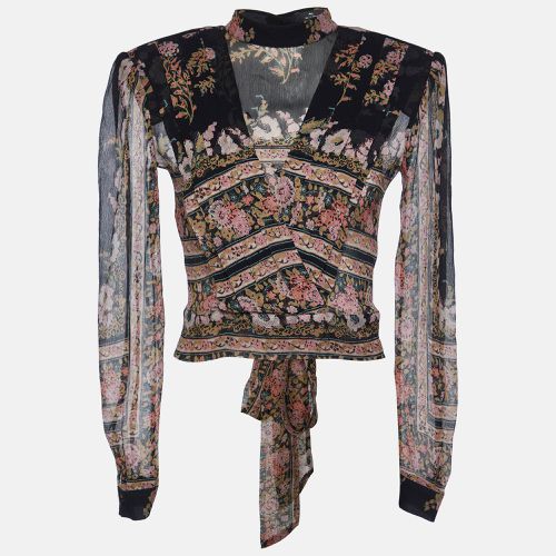 Etro Multicolor Floral Print Silk Blouse S - Etro - Modalova