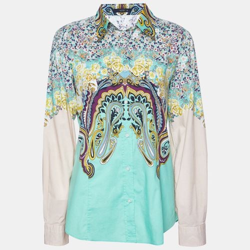 Etro Multicolor Floral Print Cotton Shirt L - Etro - Modalova