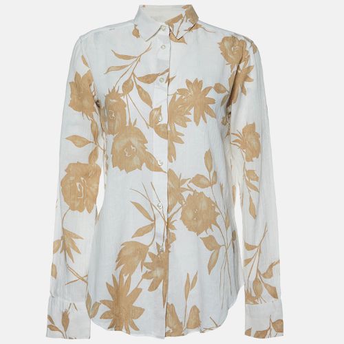 Etro White Floral Print Cotton Long Sleeve Shirt M - Etro - Modalova