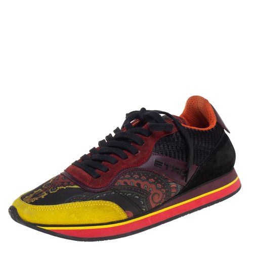 Paisley Fabric And Suede Lace Up Sneakers Size 38 - Etro - Modalova