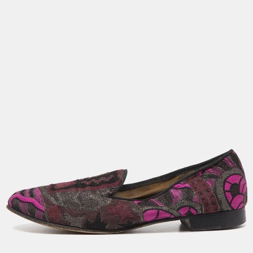 Etro Multicolor Embroidered Fabric Smoking Slippers Size 40 - Etro - Modalova