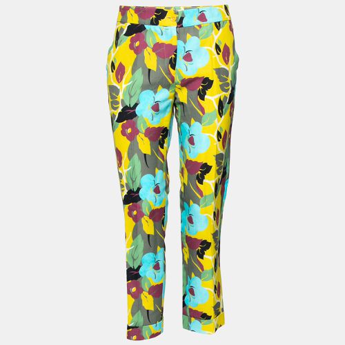 Etro Multicolor Floral Printed Cotton Trousers M - Etro - Modalova